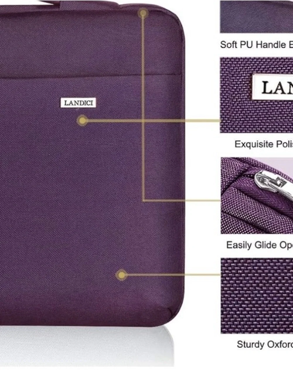 Purple Laptop Sleeve – Slim Women's Laptop Bag